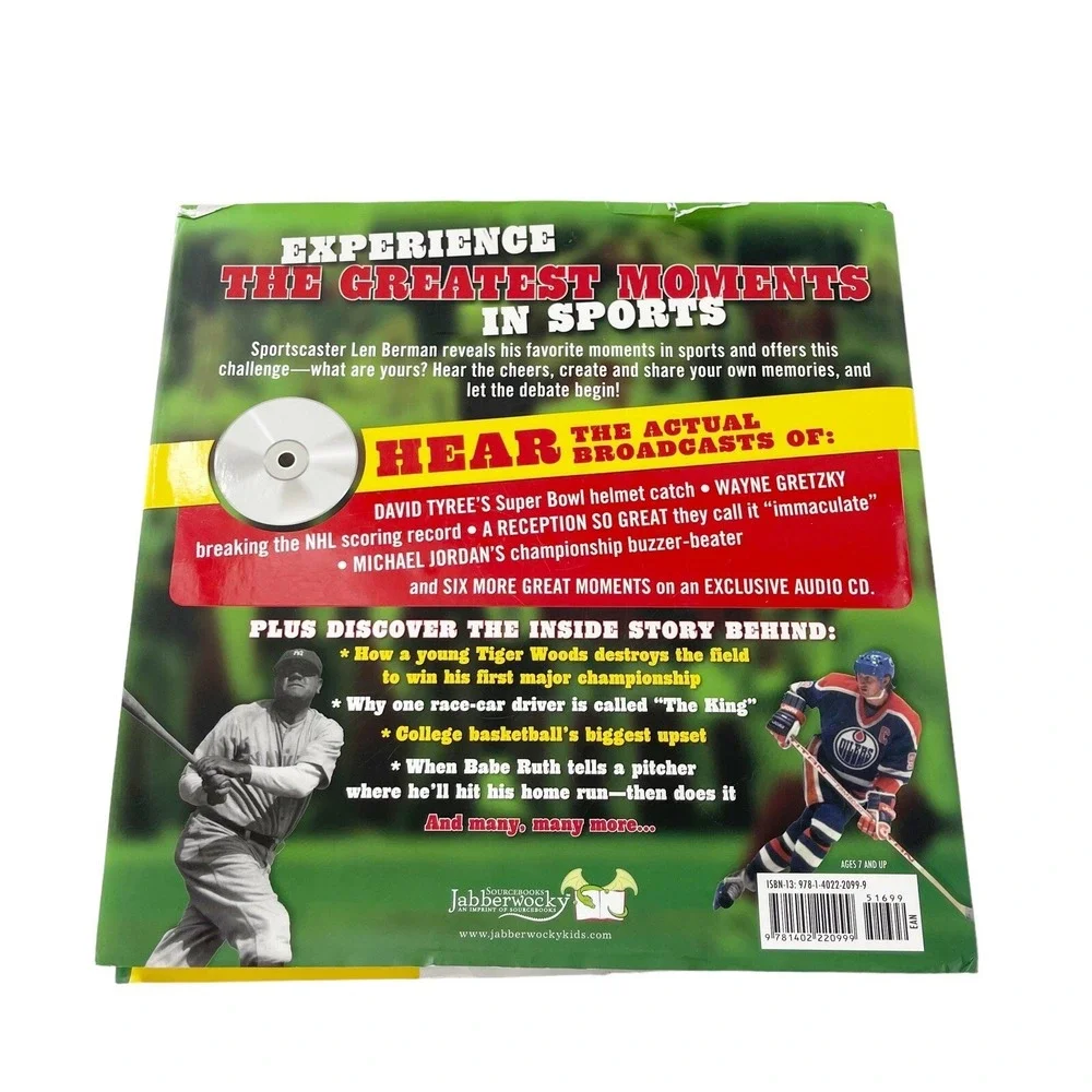 The Greatest Moments in Sports -‎ 1402220995 Hardcover Len Berman CD Included
